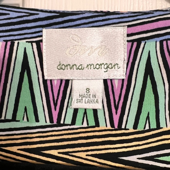 Multicolor Geometric Patterned Dress - Picture 2 of 2